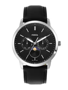 Fossil Men Leather Straps Analogue Watch FS5904