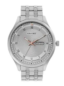 Escort Men Textured Dial Bracelet Style Straps Analogue Watch E18507447SM8