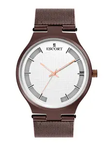 Escort Men Dial & Stainless Steel Straps Analogue Watch E21007248BRNM2