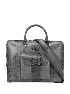 Da Milano Textured Leather Laptop Bag Up to 15 inch