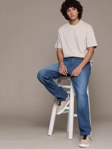 The Roadster Lifestyle Co. Men Straight Fit Light Fade Jeans