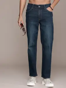 The Roadster Life Co. Men Straight Fit Light Fade Stretchable Jeans