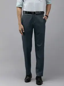 Park Avenue Men Solid Mid-Rise Formal Trouser