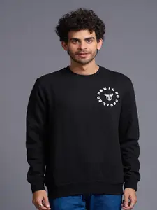 GO DEVIL Typography Printed Pullover