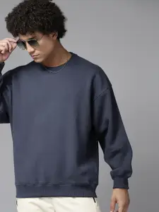 Roadster Men Solid Pullover Sweatshirt