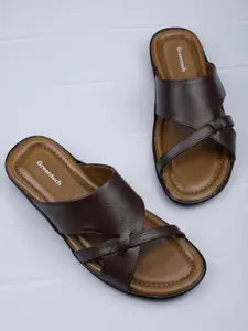 Greentech Men Textured Comfort Sandals
