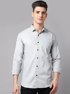 HANUMNTRA Comfort Spread Collar Regular Fit Polycotton Casual Shirt