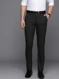 Raymond Men Checked Slim Fit Formal Trousers