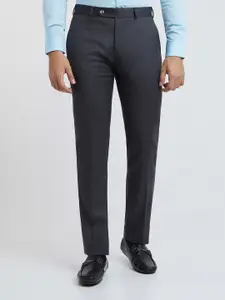 Raymond Men Checked Slim Fit Formal Trousers