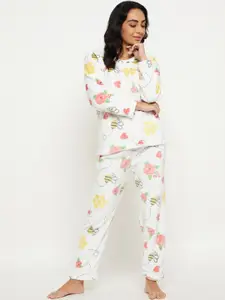Camey Floral Printed Night suit