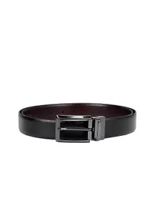 Da Milano Men Textured Leather Reversible Formal Belt