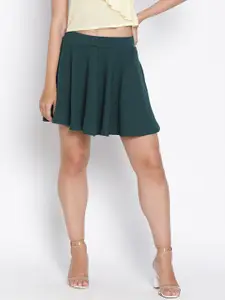 DRAAX Fashions Mini-Length Flared Skirt