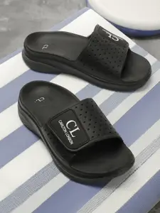 Carlton London Men Self Design Rubber Sliders