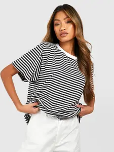 Boohoo Stripe Cotton T-shirt