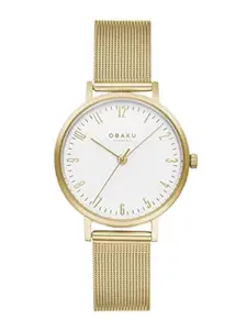 Obaku Women Water Resistance Stainless Steel Analogue Watch V248LXGIMG
