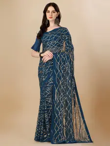 Amrutam Fab Embellished Sequinned Pure Georgette Saree