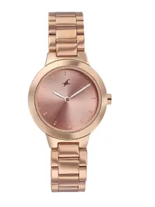 Fastrack Women Stainless Steel Bracelet Style Straps Analogue Watch 6150WM01