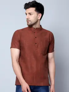 Latest Chikan Garments Striped Woven Design Kurta