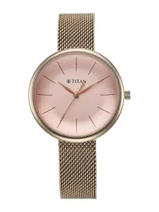 Titan Women Stainless Steel Bracelet Style Straps Analogue Watch 95182WM01