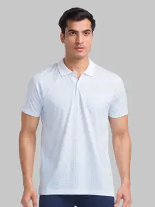 Park Avenue Geometric Printed Polo Collar Slim Fit T-shirt