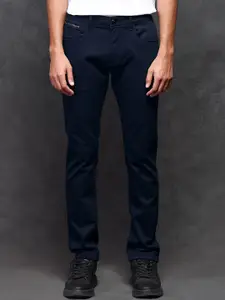 RARE RABBIT Men Slim Fit Mid-Rise Clean Look Jeans