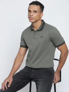 Lee Cotton Polo Collar Slim Fit T-shirt