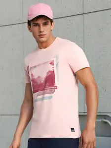 Lee Graphic Printed Cotton Slim Fit T-shirt
