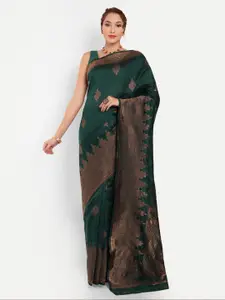 Areca Designer Ethnic Motifs Woven Design Zari Banarasi Saree