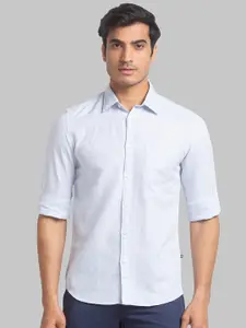 Parx Slim Fit Opaque Linen Cotton Casual Shirt