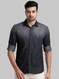 Parx Slim Fit Faded Cotton Casual Shirt