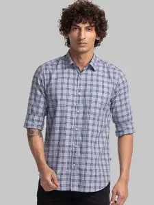 Parx Other Checked Slim Fit Cotton Casual Shirt