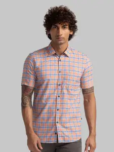 Parx Other Checked Slim Fit Cotton Casual Shirt