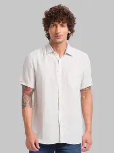Parx Slim Fit Linen Casual Shirt