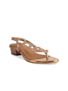 ERIDANI Goya Embellished Block Heels