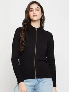 Cantabil Mock Collar Acrylic Front Open Sweater