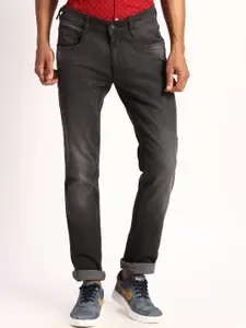 Parx Men Slim Fit Low-Rise Clean Look Heavy Fade Stretchable Jeans