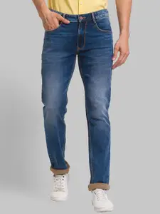 Parx Men Slim Fit Low-Rise Clean Look Heavy Fade Jeans