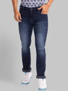 Parx Men Slim Fit Low-Rise Heavy Fade Clean Look Stretchable Jeans