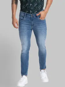 Parx Men Skinny Fit Clean Look Mid Rise Heavy Fade Whiskers Jeans