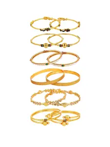Anouk Set Of 12 Gold-Plated Bangles