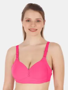 Tweens Lightly Padded Full Coverage All Day Comfort Cotton Seamless Minimizer Bra