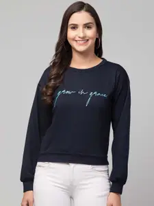 Chemistry Typography Printed Pullover Sweatshirt