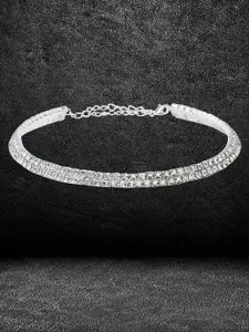 DressBerry Silver-Plated Choker Necklace