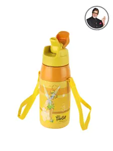 Cello Puro Hydra Kid 400 Yellow Inner Steel and Outer Plastic Kids Water Bottle - 400ml