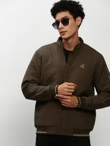 SHOWOFF Mock Collar Windcheater Taslon Bomber Jacket