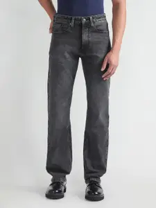 Flying Machine Men Straight Fit Light Fade Clean Look Stretchable Jeans