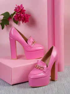 Flat n Heels Embellished Platform Heel Pumps