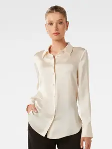 Forever New Spread Collar Opaque Casual Shirt