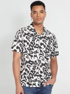 Flying Machine Men Abstract Printed Casual Shirt