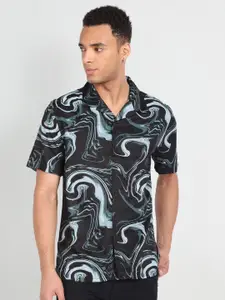 Flying Machine Opaque Abstract Printed Casual Shirt